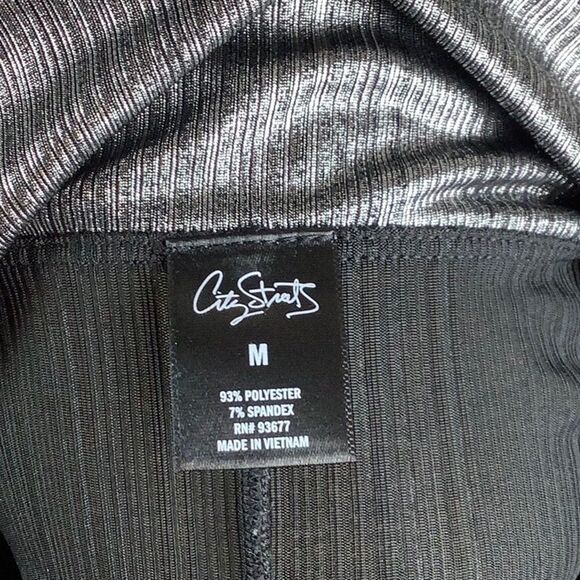 City Streets Silver Blouse - Picture 3 of 3